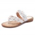 Summer Pearl Flowers Shoes Comfortable Casual Slippers