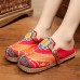  Soft Colorful Embroidered Buckle Folkways Backless Flat Shoes