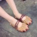 Round Toe Slipper Summer Casual Flat Womens Beach Sandals