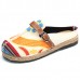  Soft Colorful Embroidered Buckle Folkways Backless Flat Shoes