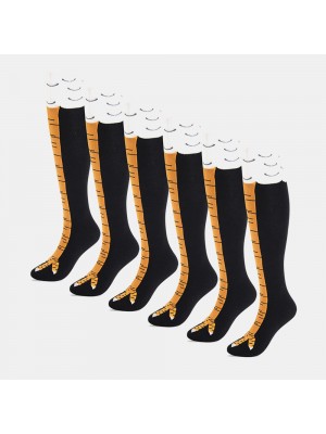 Women Cotton Chicken Feet Pattern Funny Exaggerated Over Knee Leggings Thigh Socks Stocking