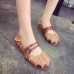 Round Toe Slipper Summer Casual Flat Womens Beach Sandals