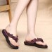  Handmade Leather Casual Flower Comfy Flat Slippers