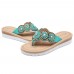 Bohemian Comfortable Casual Pearl Women Beach Slippers