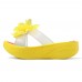 Women Summer Slippers Flip Flops Platform Floral Shoes