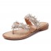 Summer Pearl Flowers Shoes Comfortable Casual Slippers