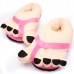 Women Novelty Big Toe Cotton Home Slippers Lovers Indoor Shoes