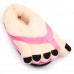 Women Novelty Big Toe Cotton Home Slippers Lovers Indoor Shoes