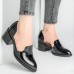 US Chunky Heel Pumps Casual Slip On Shoes