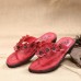  Handmade Leather Casual Flower Comfy Flat Slippers