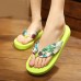 Big Size Summer Women Beach Slippers Bohemia Flip Flops Breathable Silk Slippers