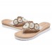 Bohemian Comfortable Casual Pearl Women Beach Slippers