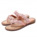 Summer Pearl Flowers Shoes Comfortable Casual Slippers