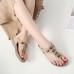 Bohemian Rhinestone Beach Clip Toe Casual Slippers