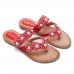 Summer Pearl Flowers Shoes Comfortable Casual Slippers